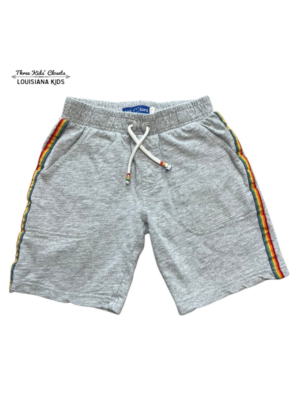 Little Bird By Jools Oliver 5-6Y Retro Rainbow Stripe Athletic Shorts